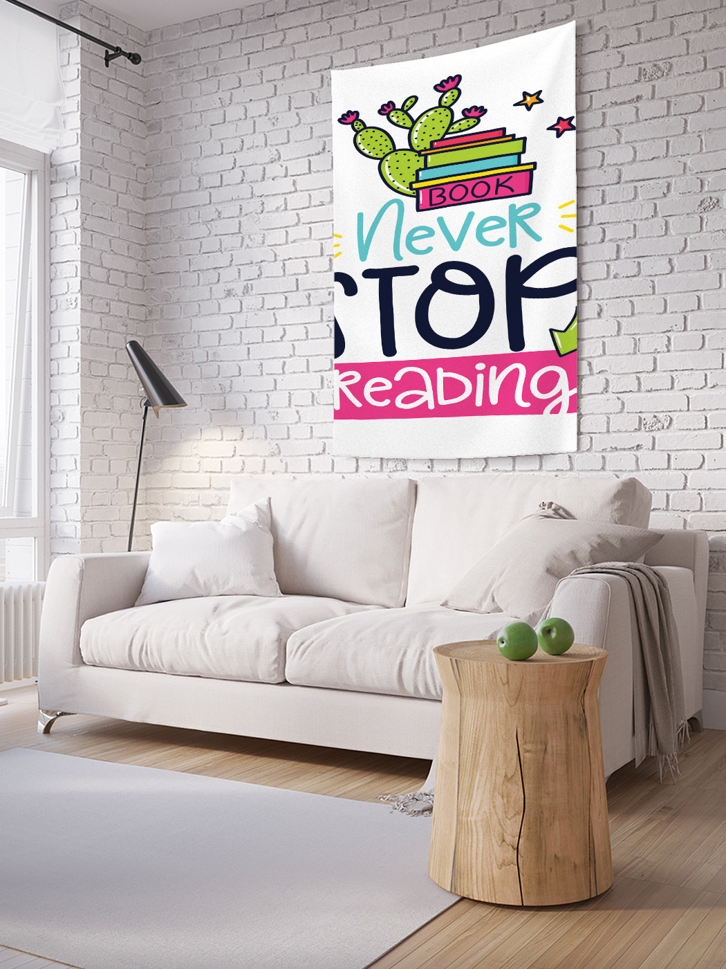

Вертикальное фотопанно на стену JoyArty Книги читают всегда 100x150 см, Книги читают всегда