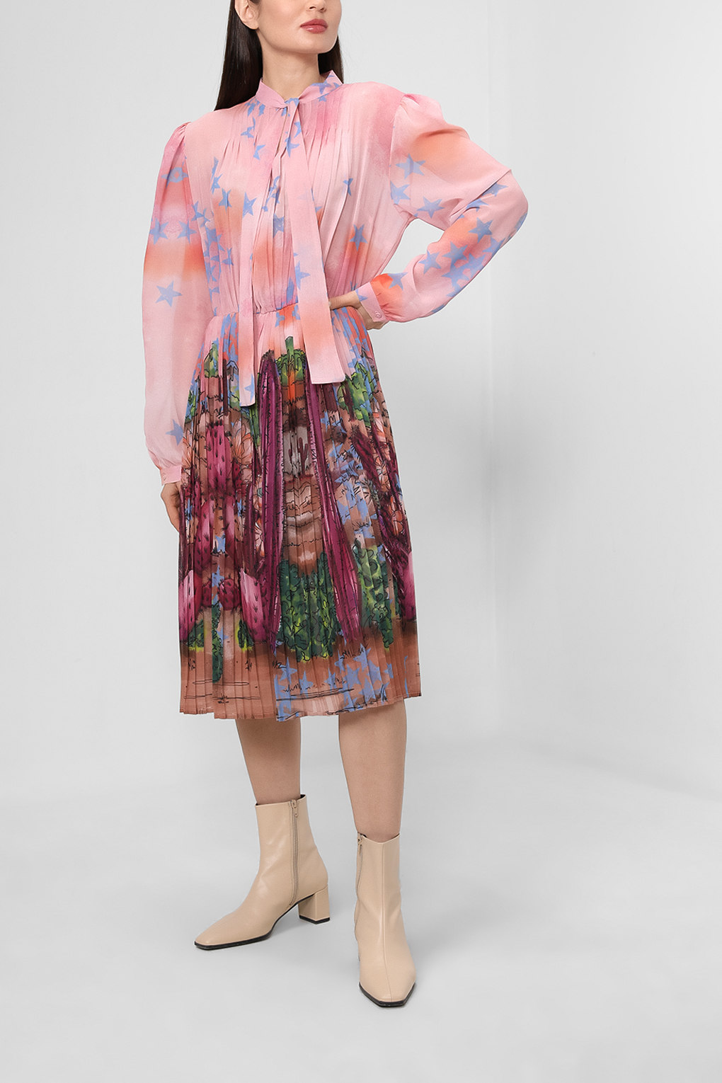 Платье женское Silvian Heach PGA22167VE разноцветное 44
