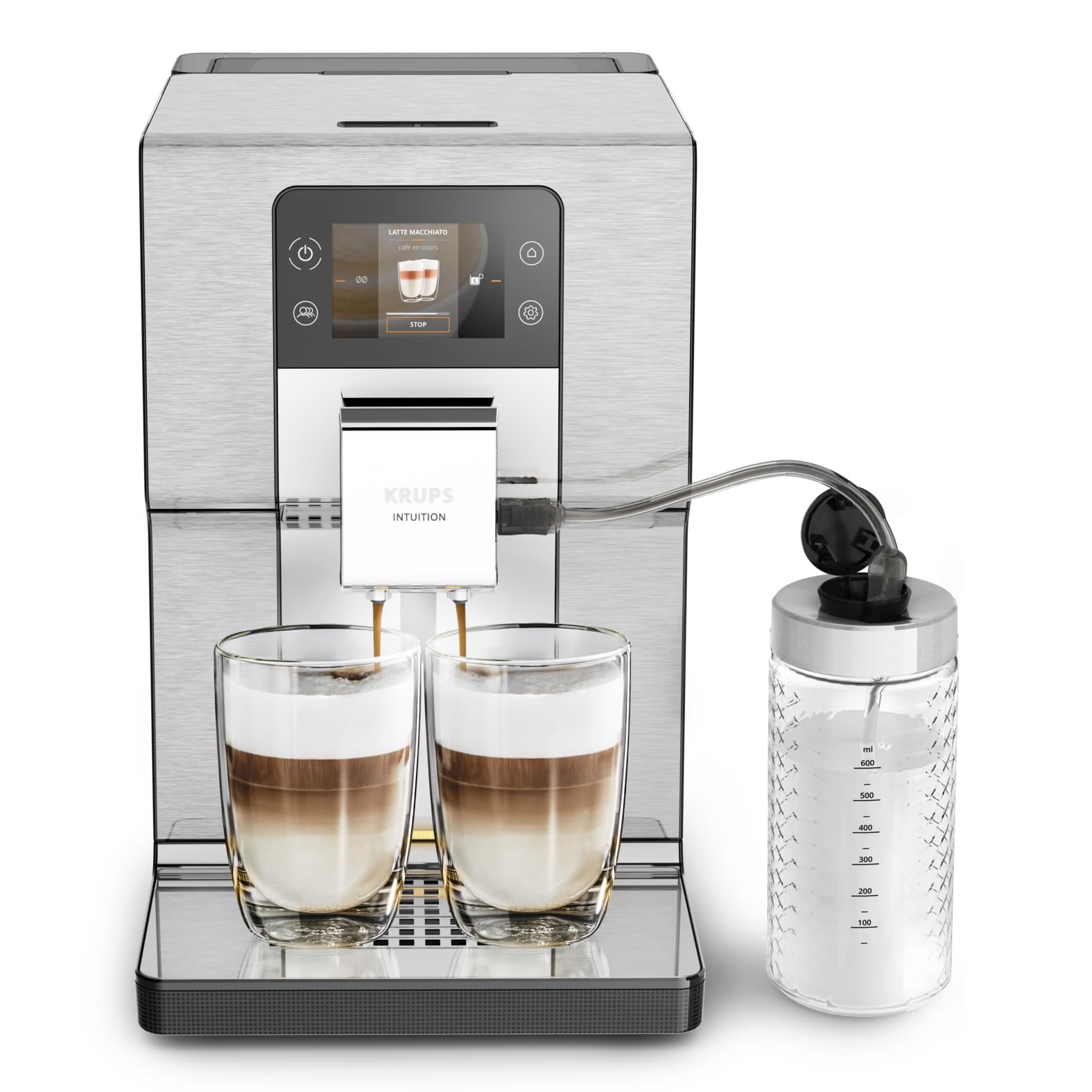 Кофемашина автоматическая KRUPS EA877A Intuition Experience+ серебристый кофемашина автоматическая krups ea819n10 arabica latte