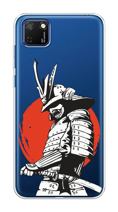 

Чехол на Honor 9S, Huawei Y5p "Самурай с катаной", Черный;красный;белый, 6103750-1