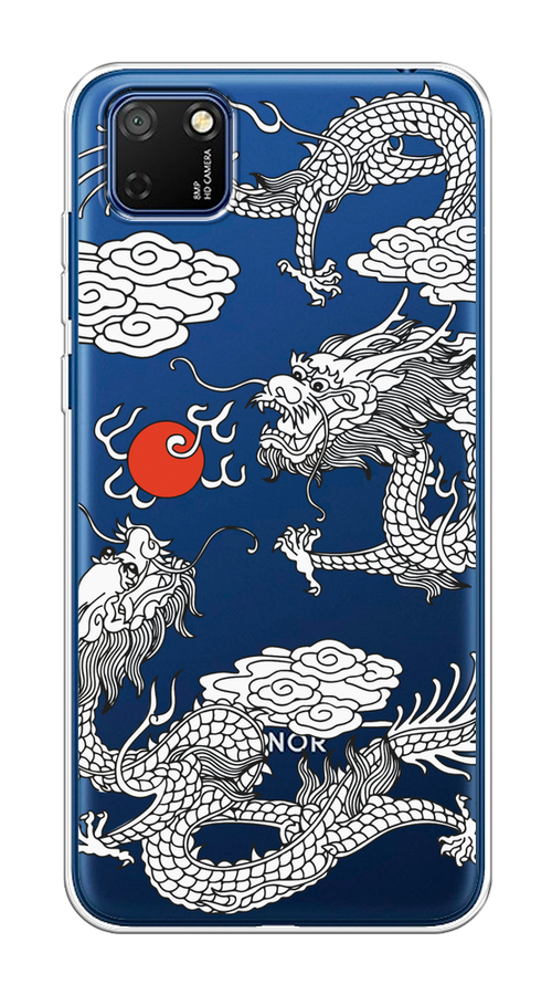 

Чехол на Honor 9S, Huawei Y5p "Драконы с ножом", Прозрачный;черный;белый, 6103750-1