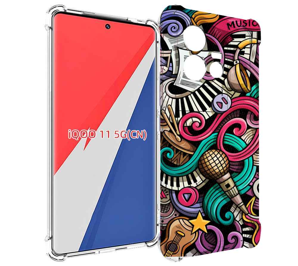 

Чехол MyPads любимая-музыка для Vivo iQOO 11, Прозрачный, Tocco