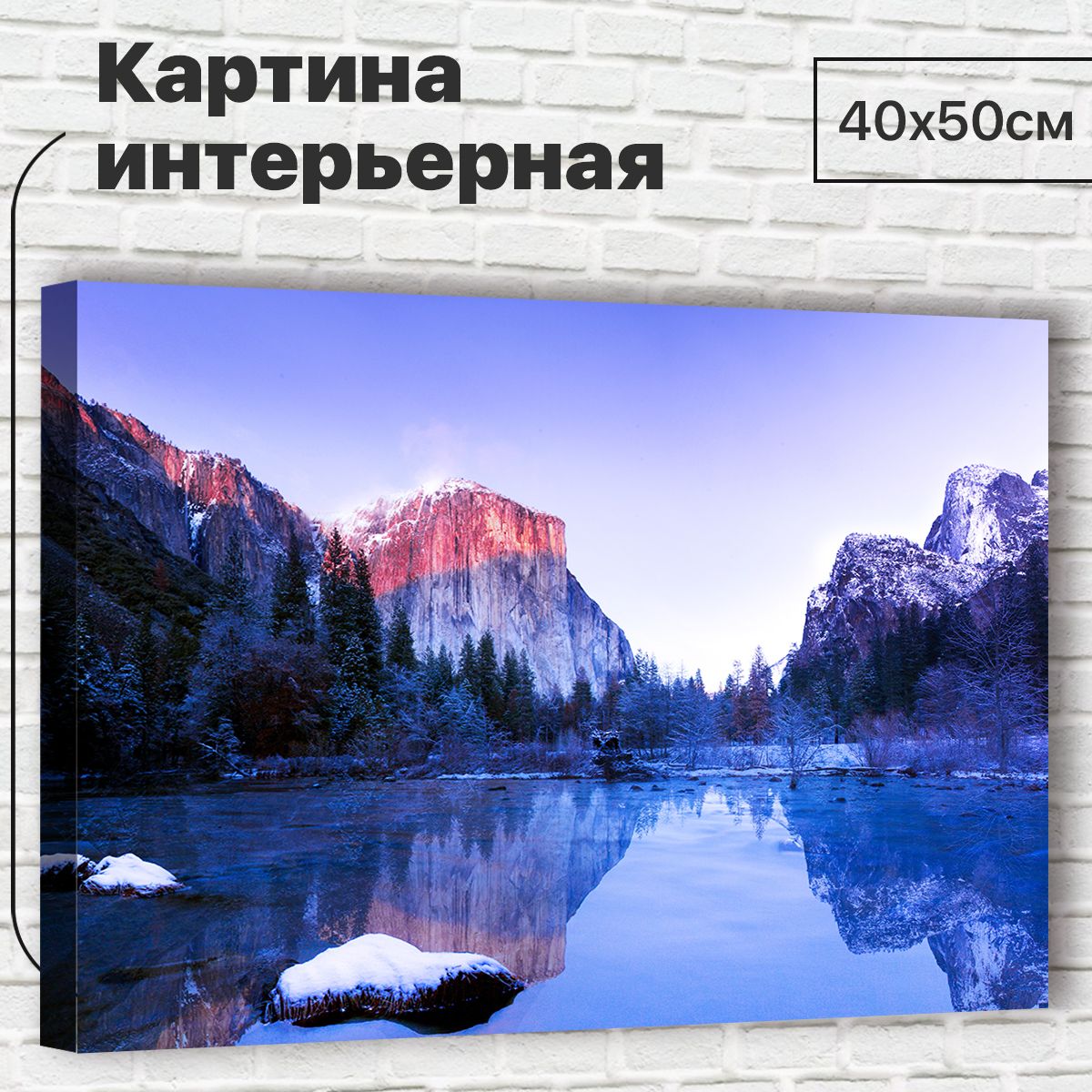 

Картина 40х50 см Горы XL0074 с креплениями, XL0074