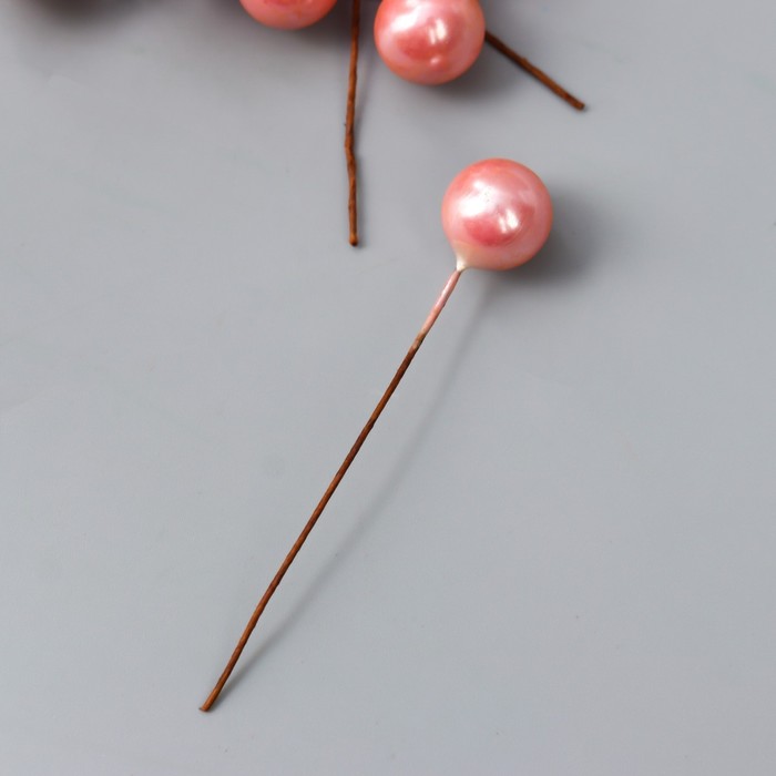 фото Декор для творчества "шарик светло-розовый жемчужный" d=1,2 см набор 25 шт 6х1,2х1,2 см арт узор