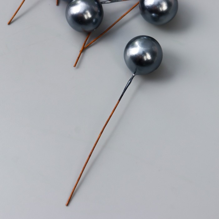 фото Декор для творчества "шарик антрацитовый жемчужный" d=1,5 см набор 20 шт 6х1,5х1,5 см арт узор