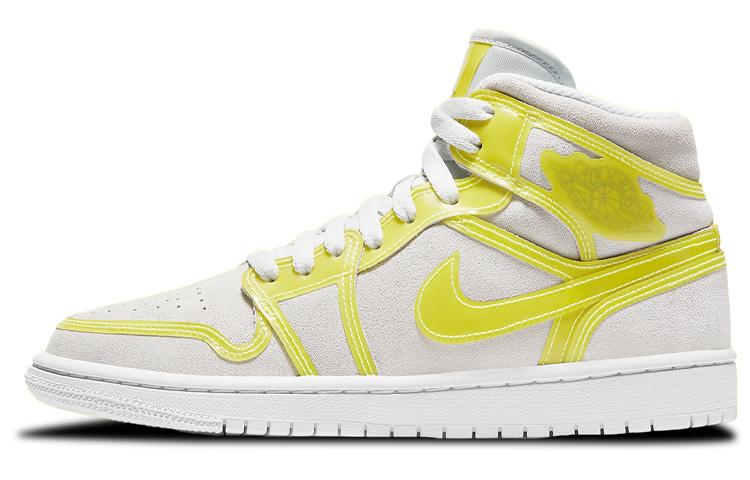 

Кеды унисекс Jordan Air Jordan 1 mid lx opti yellow желтые 39 EU, Желтый, Air Jordan 1 mid lx opti yellow