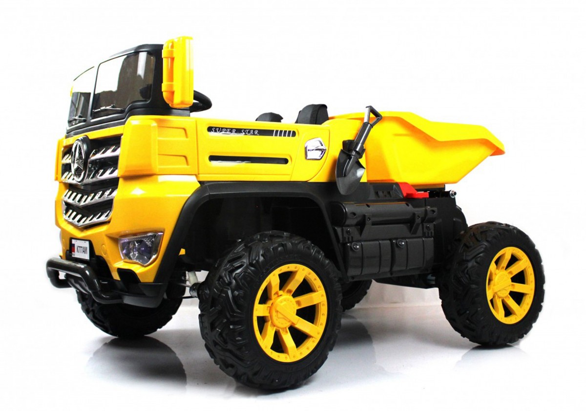 RiverToys Детский электромобиль K777AM желтый