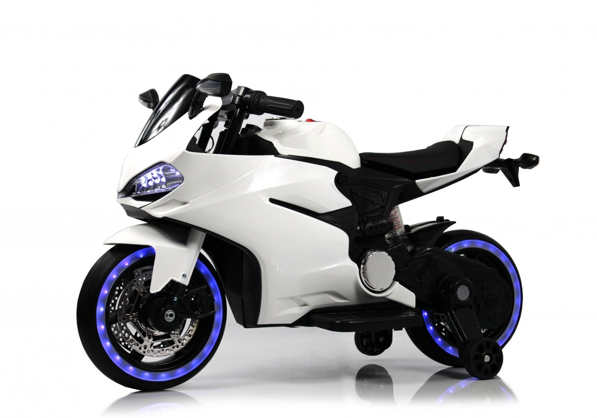 

RiverToys Детский электромотоцикл X003XX белый