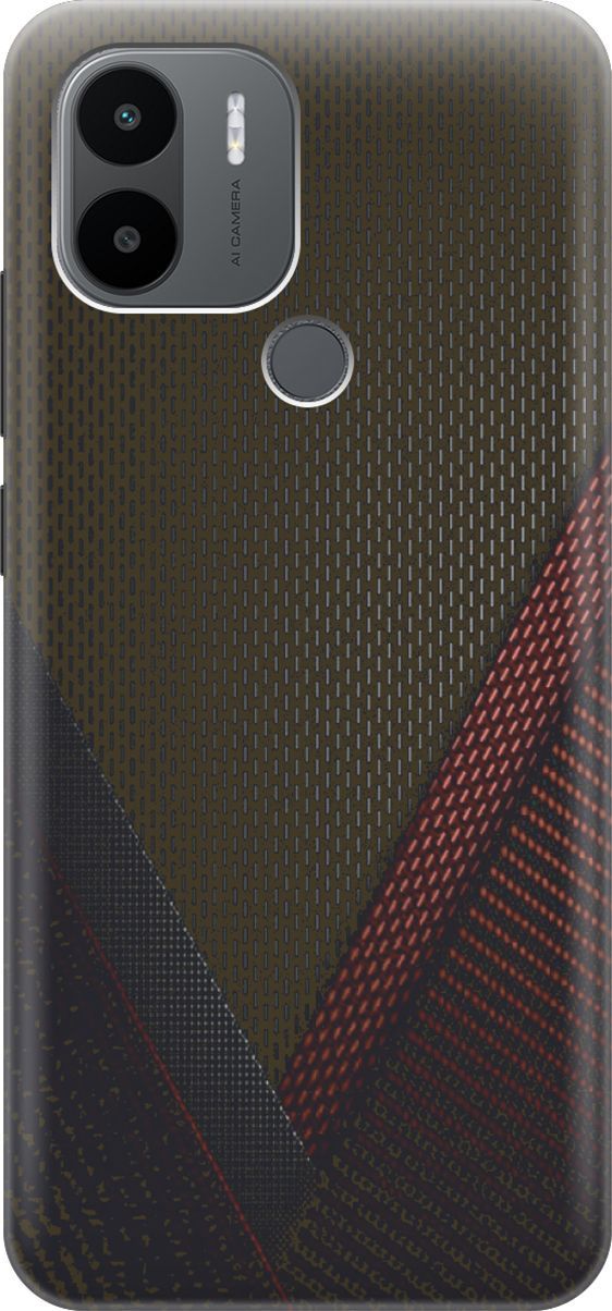 

Силиконовый чехол на Xiaomi Redmi A1+ с принтом "Полотна", Красный;черный, 158118