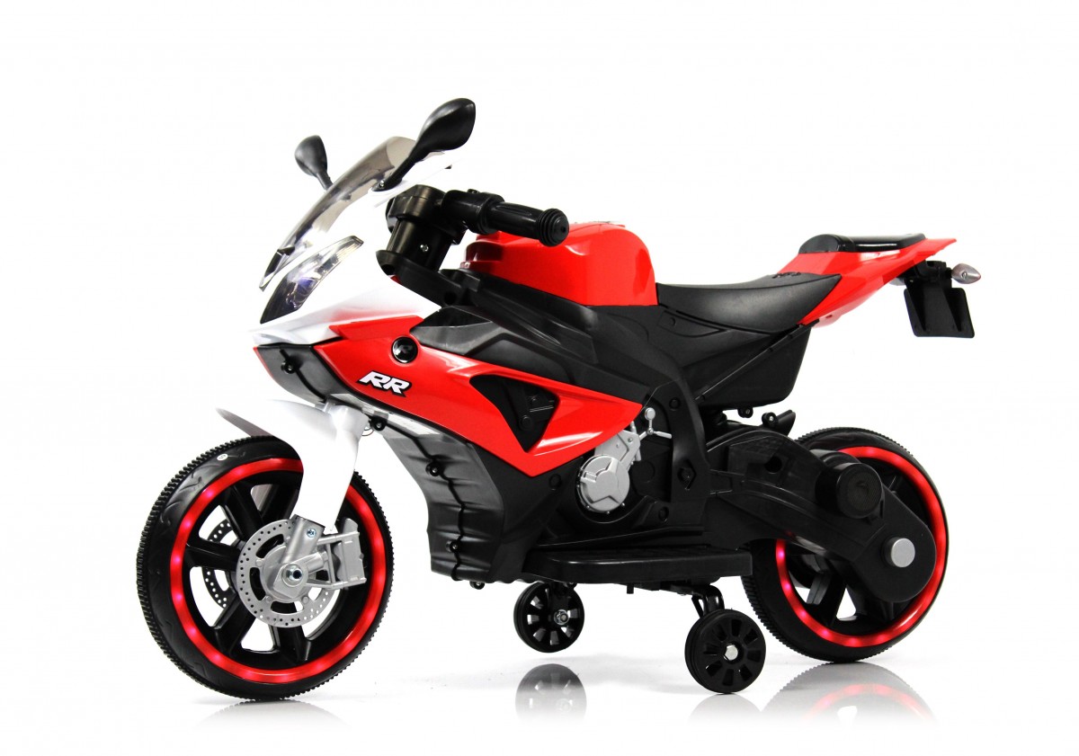 

RiverToys Детский электромотоцикл X002XX красно-белый, Красный