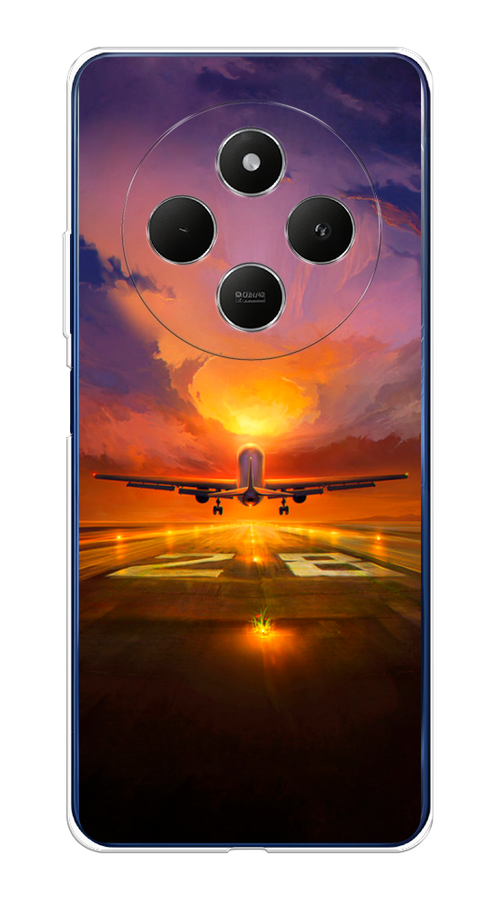 

Чехол на Xiaomi Redmi 14C/Poco C75 4G "Самолет на посадке", Оранжевый;синий, 322950-1