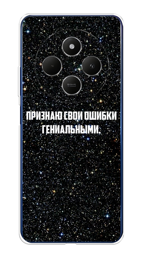 

Чехол на Xiaomi Redmi 14C/Poco C75 4G "Признаю свои ошибки гениальными", Черный;белый, 322950-1
