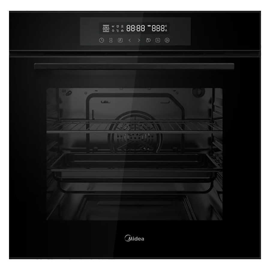 

Встраиваемый электрический духовой шкаф Midea MO98277CGB черный, MO98277CGB