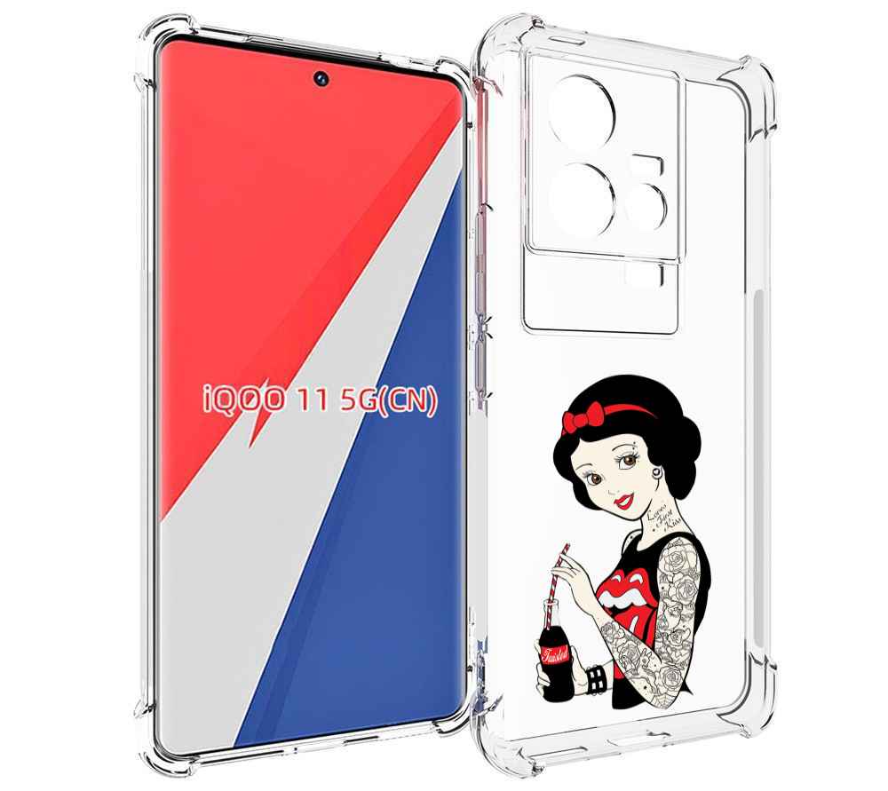 

Чехол MyPads любительница-колы женский для Vivo iQOO 11, Прозрачный, Tocco