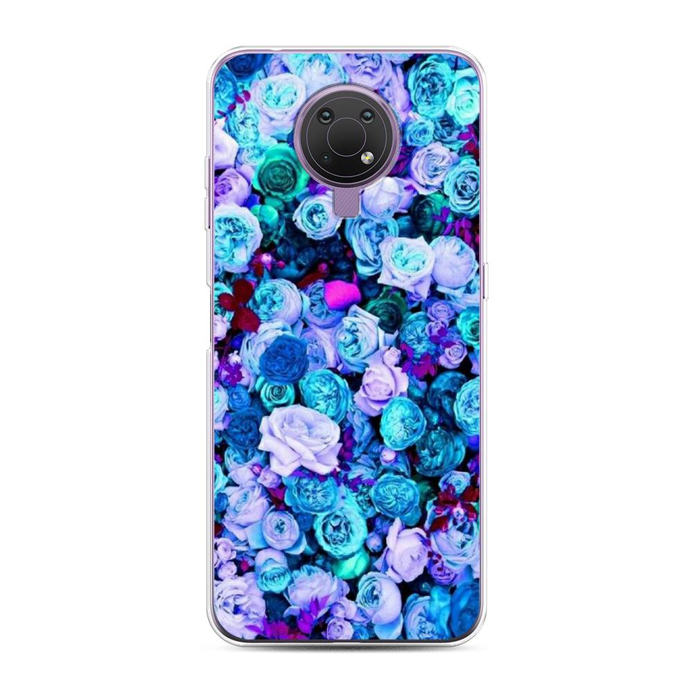 

Чехол на Nokia G20"Цветочный ковер", Фиолетовый, 124050-2