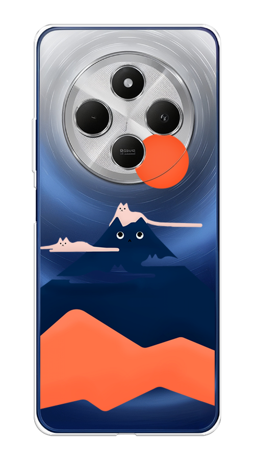 

Чехол на Xiaomi Redmi 14C/Poco C75 4G "Кот-гора", Черный;оранжевый, 322950-1