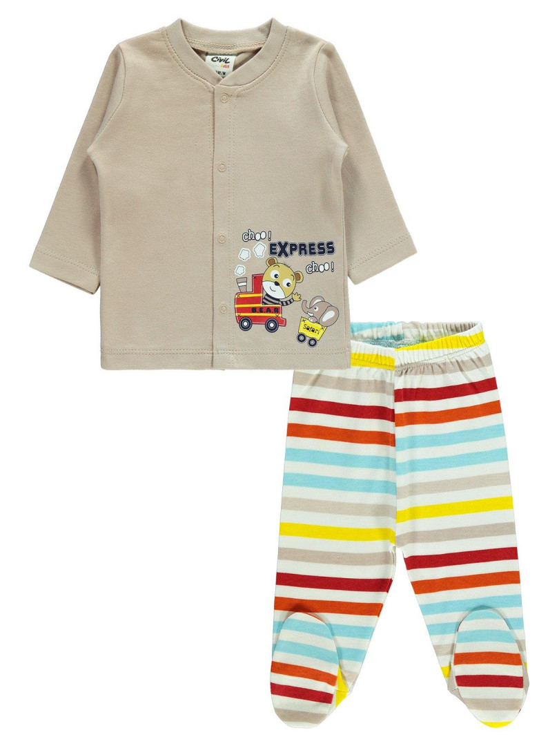 

Пижама Civil Baby 223512365Y21 темно-коричневый 0-3 мес (доставка из-за рубежа), 223512365Y21
