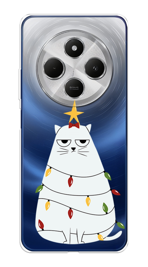 

Чехол на Xiaomi Redmi 14C/Poco C75 4G "Котик в гирлянде", Белый;красный;желтый, 322950-1