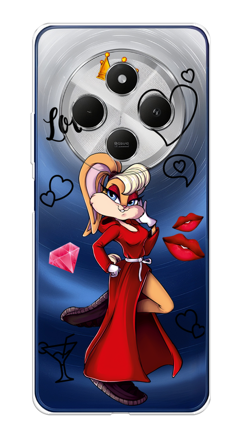 

Чехол на Xiaomi Redmi 14C/Poco C75 4G "Rich Lola Bunny", Красный;бежевый;оранжевый, 322950-1