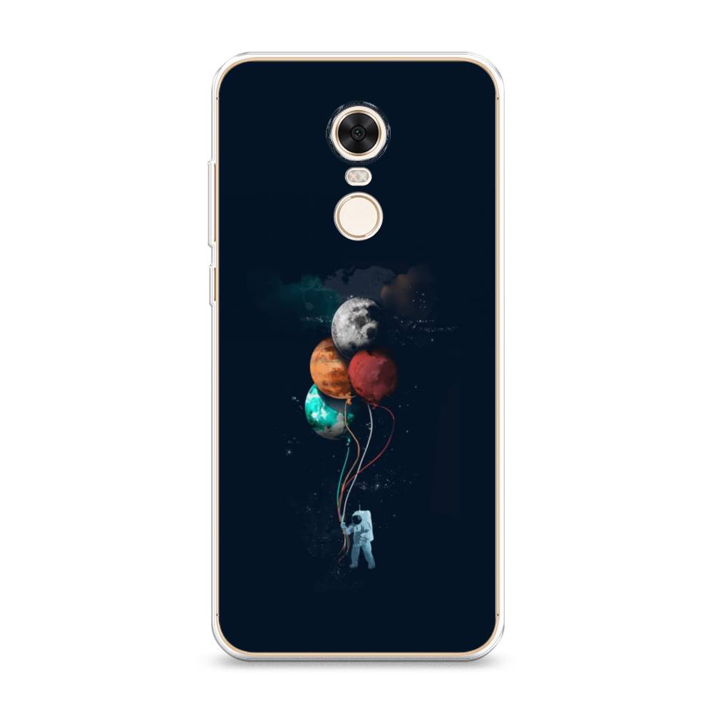 

Чехол на Xiaomi Redmi 5 Plus "Космонавт с шариками", Разноцветный, 33150-4