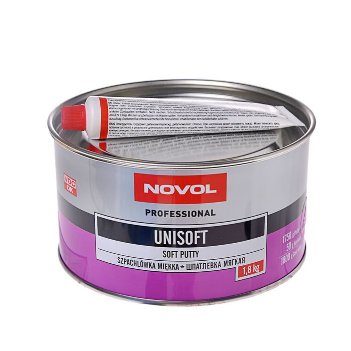 

Шпатлевка Novol UNISOFT 1,8 кг + отвердитель 1155