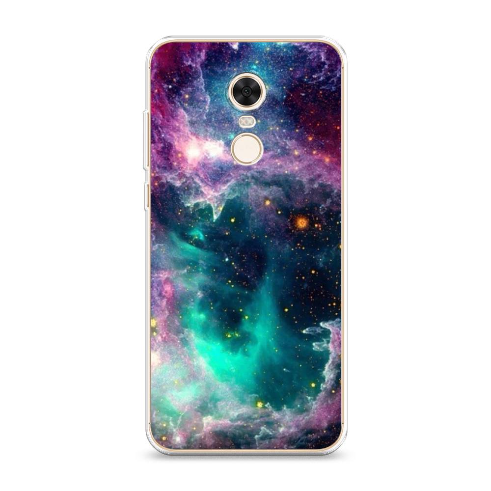 

Чехол на Xiaomi Redmi 5 Plus "Звездные облака", Розовый;бежевый, 33150-2