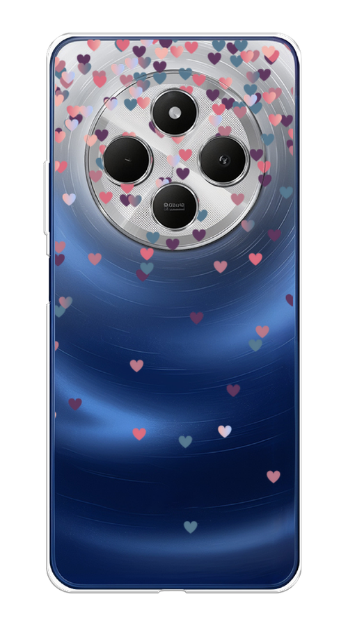 

Чехол на Xiaomi Redmi 14C/Poco C75 4G "Посыпка сердечки", Розовый;фиолетовый, 322950-1