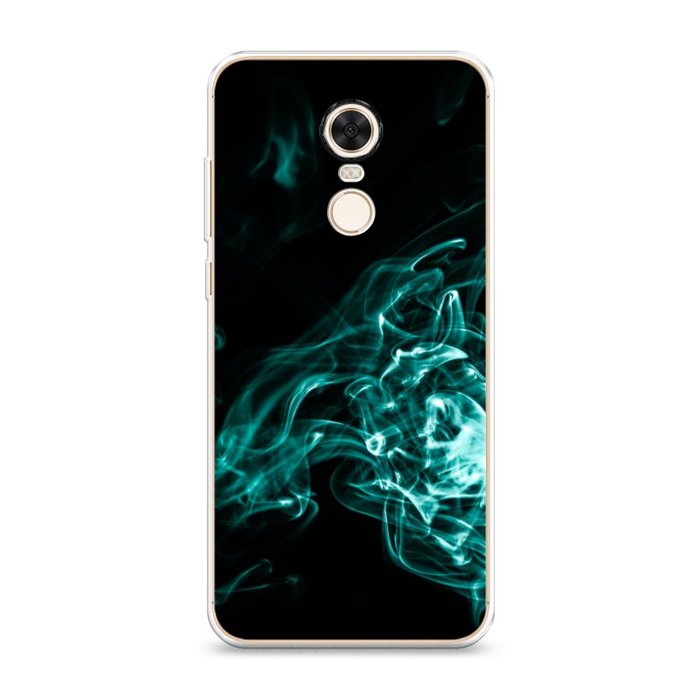 

Чехол на Xiaomi Redmi 5 Plus "Дым", Голубой;черный, 33150-3