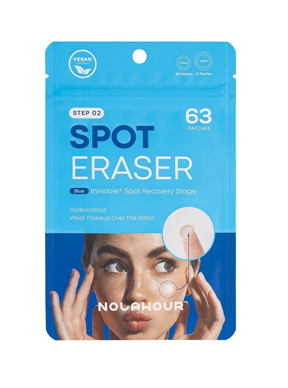 Патчи для лица NOLAHOUR Spot Eraser Blue Step 2, 63 шт.