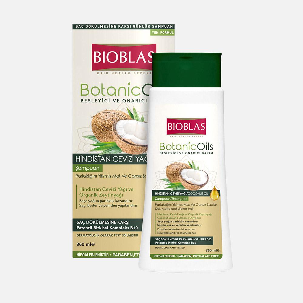 Шампунь Bioblas для придания блеска Botanic Oils Coconut Oil 360 мл