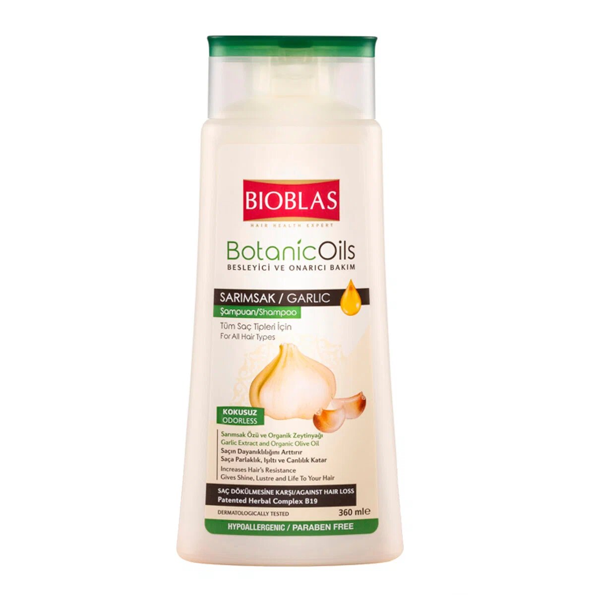Шампунь Bioblas против выпадения волос Botanic Oils Garlic 360 мл