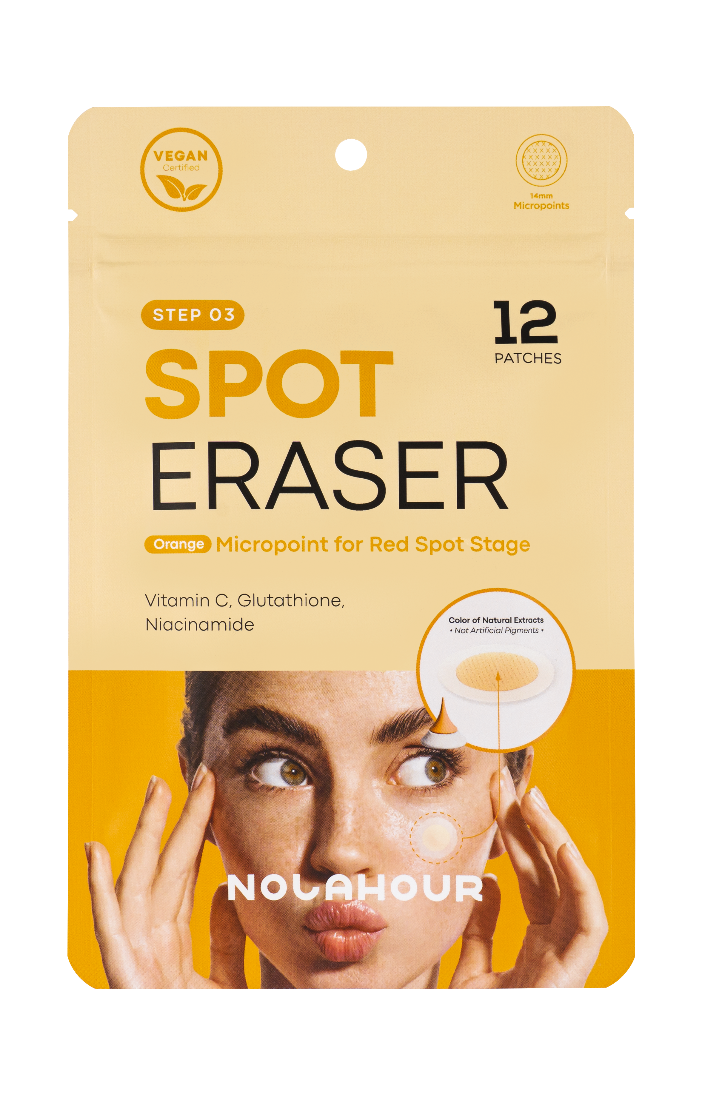 Патчи для лица NOLAHOUR Spot Eraser Orange Step 3, 12 шт.