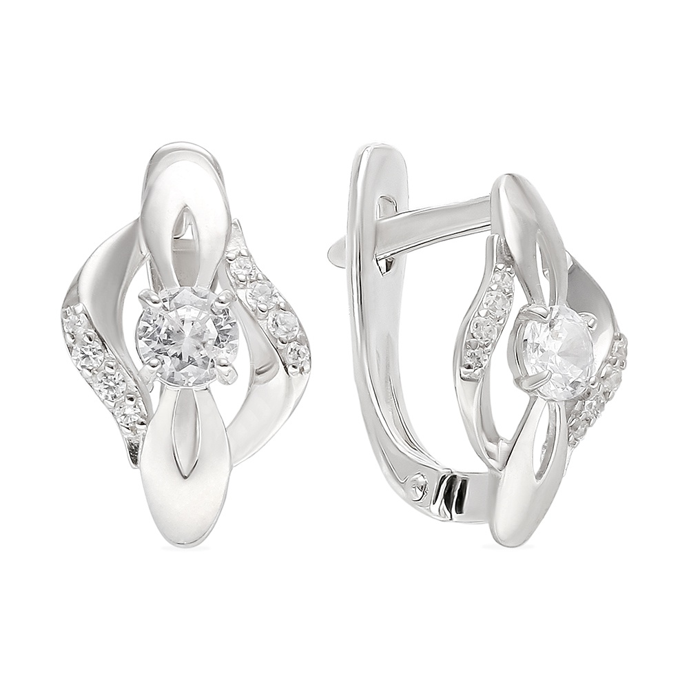 

Серьги из серебра с фианитом 585Gold 702009509, 702009509