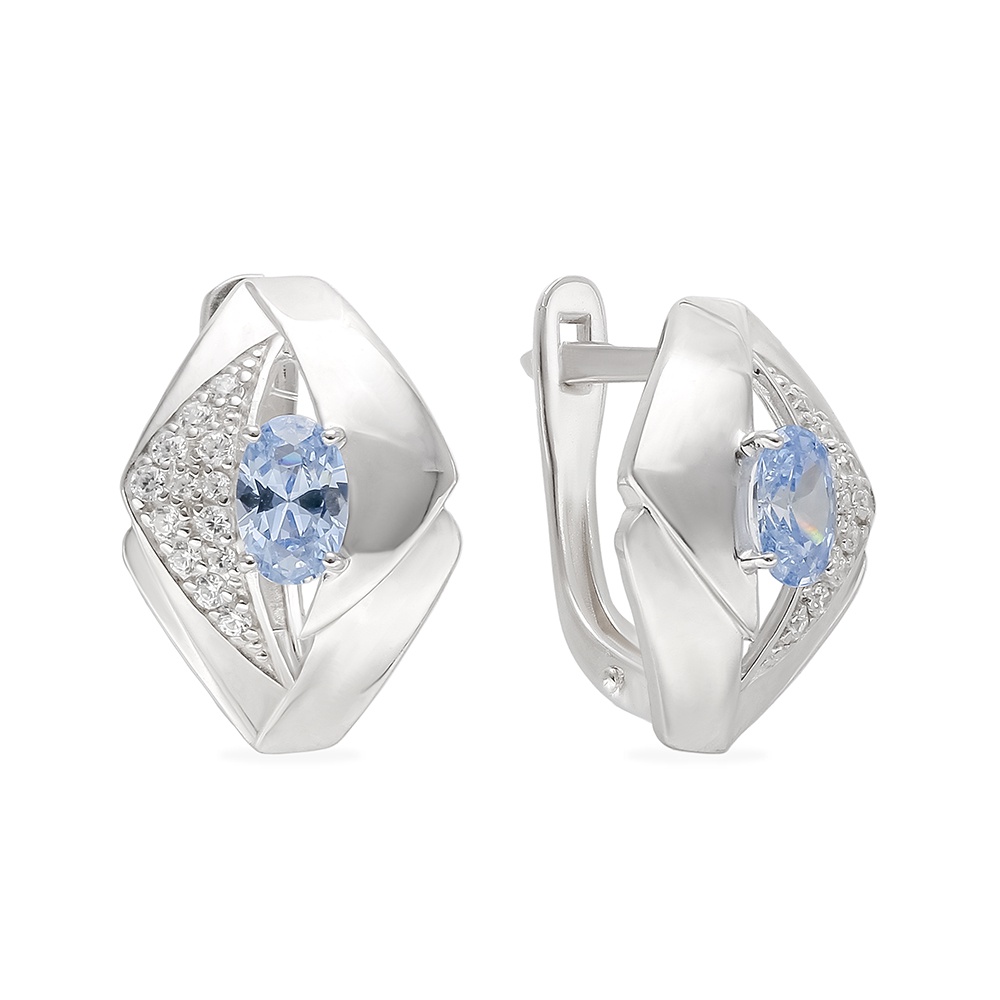 

Серьги из серебра с фианитом 585Gold 702009513, 702009513