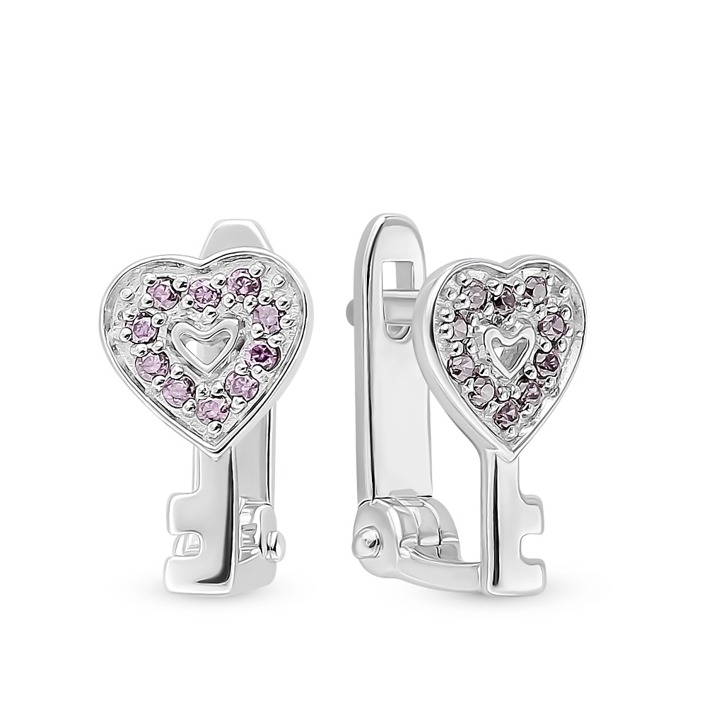 

Серьги из серебра с фианитом 585Gold 902000760, 902000760