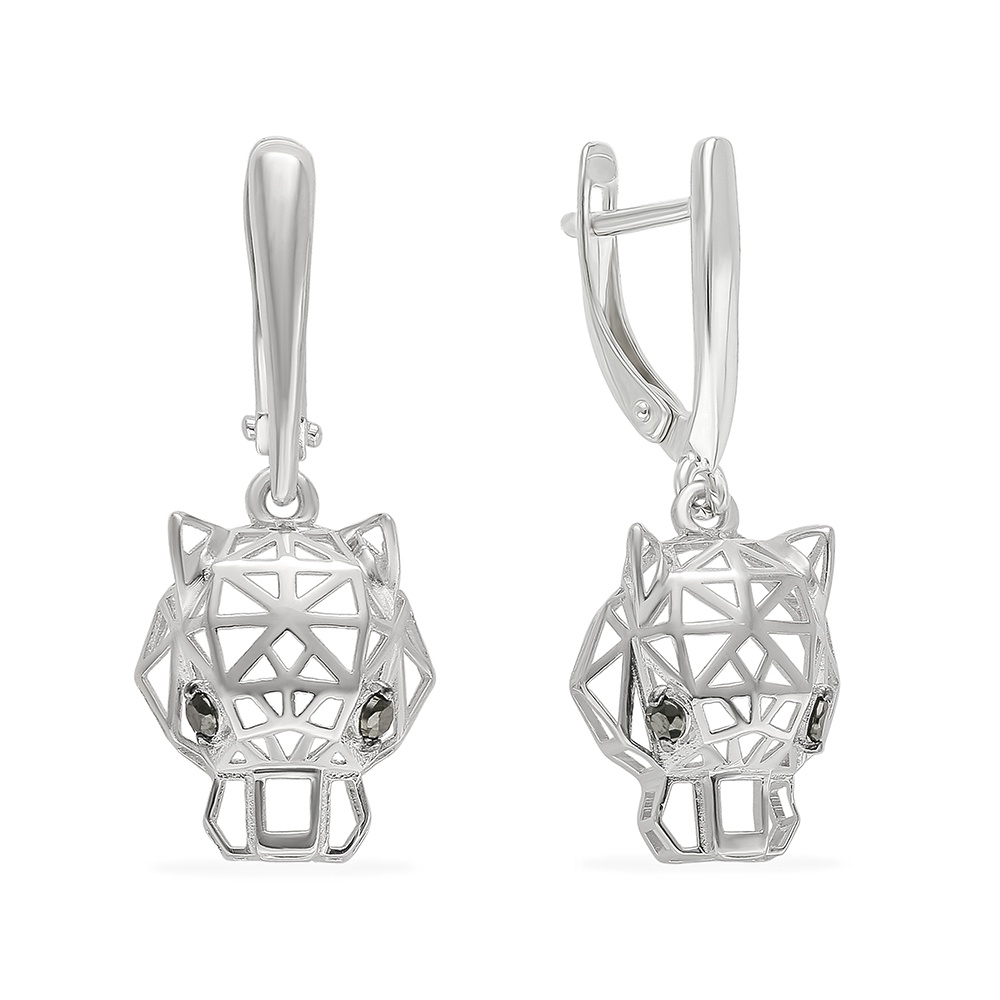 

Серьги из серебра с фианитом 585Gold 702009684, 702009684