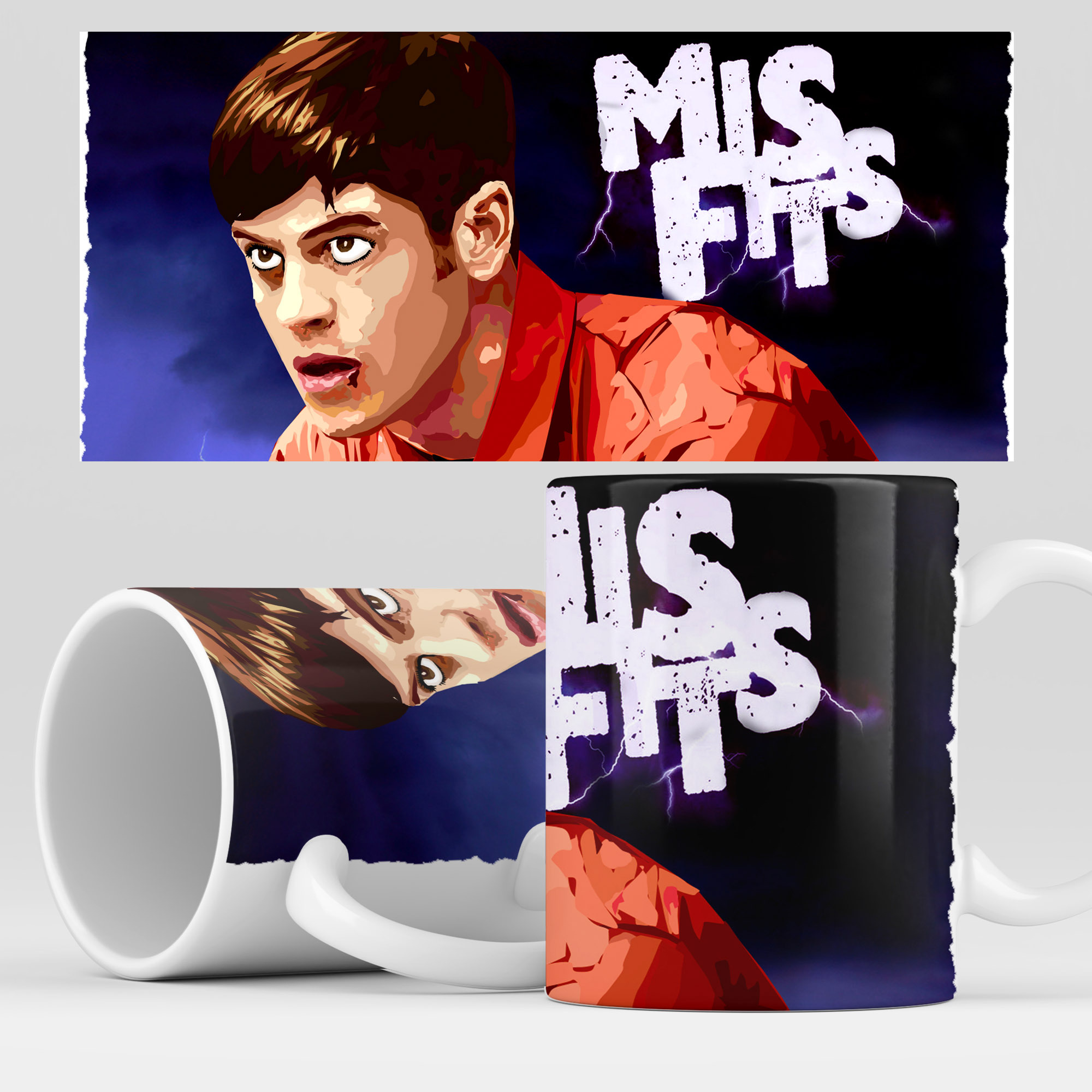 

Кружка RocketCup с принтом "Отбросы" сериал Misfits, Misfits06