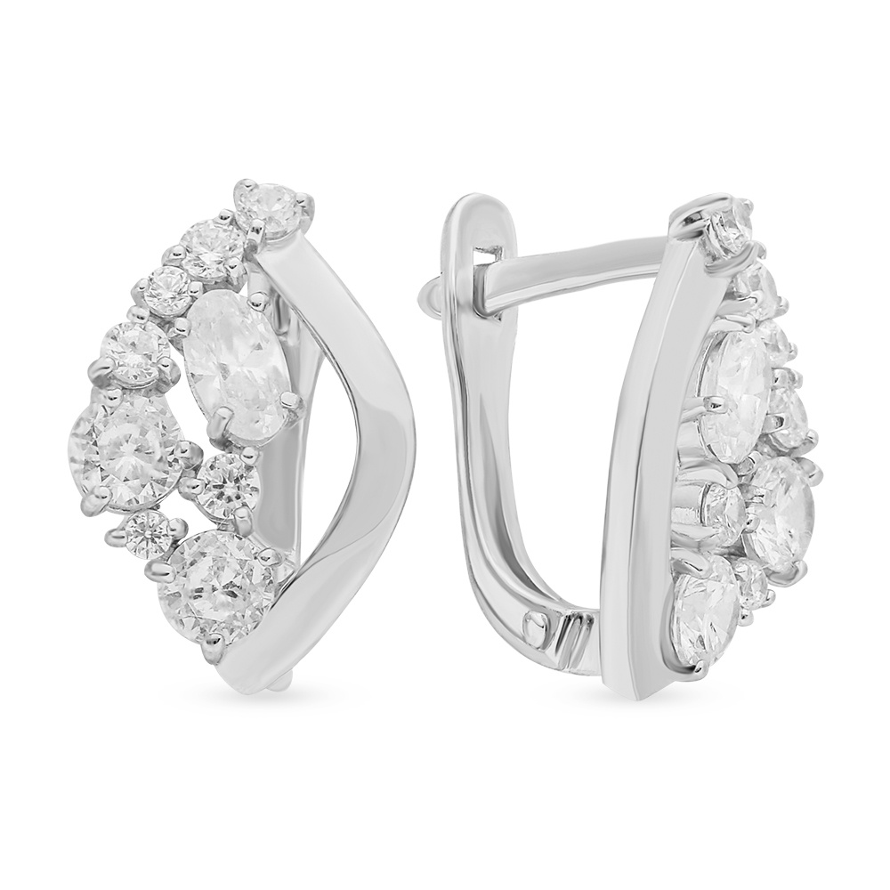 

Серьги из серебра с фианитом 585Gold 702009756, 702009756