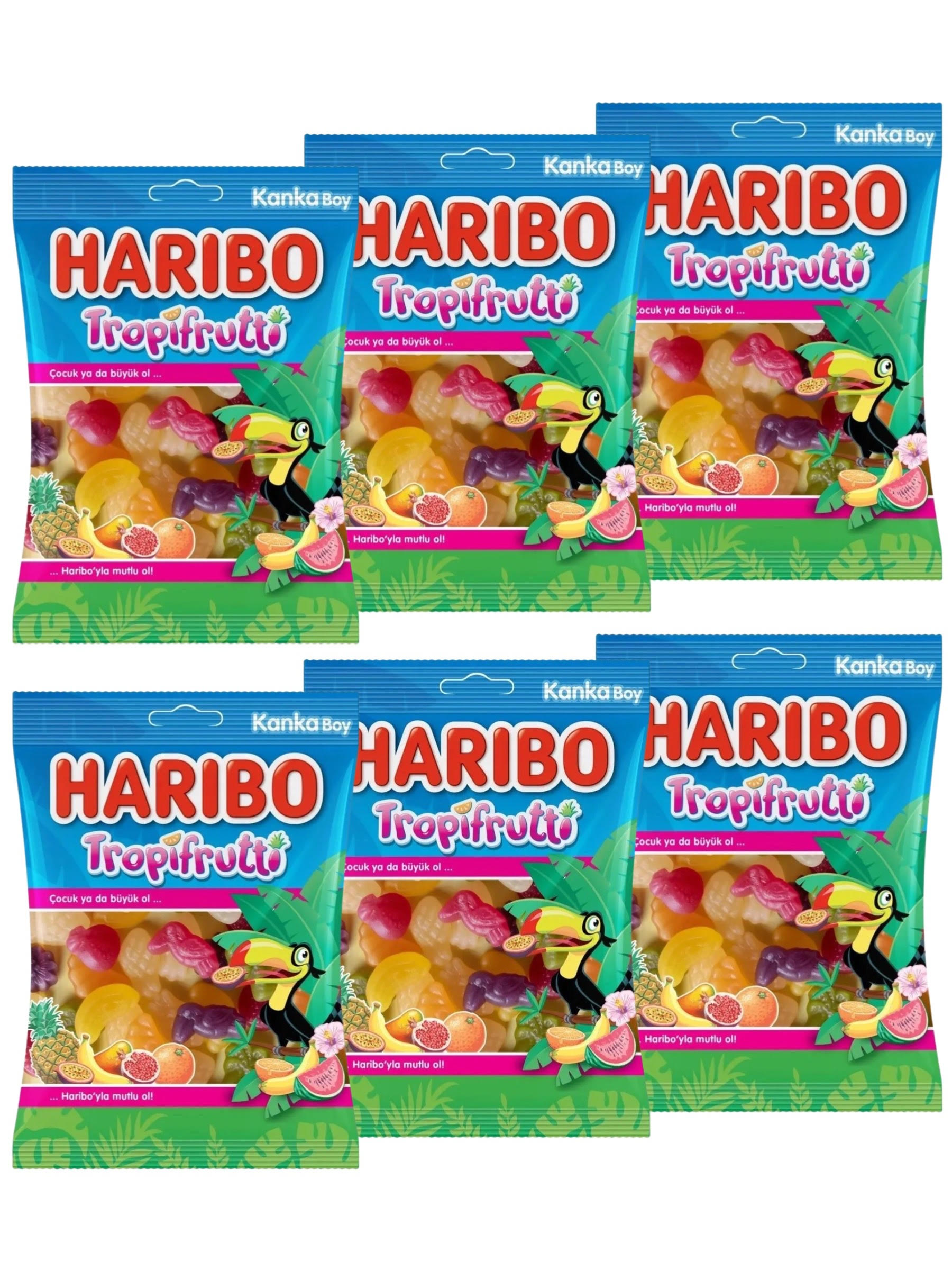 Мармелад ХАРИБО (HARIBO) Тропические фрукты, 6 шт по 80 г