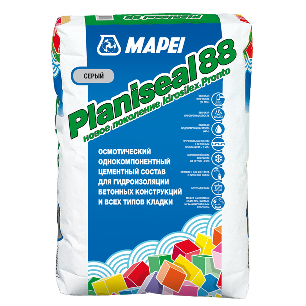 фото Гидроизоляция mapei planiseal 88 25 кг