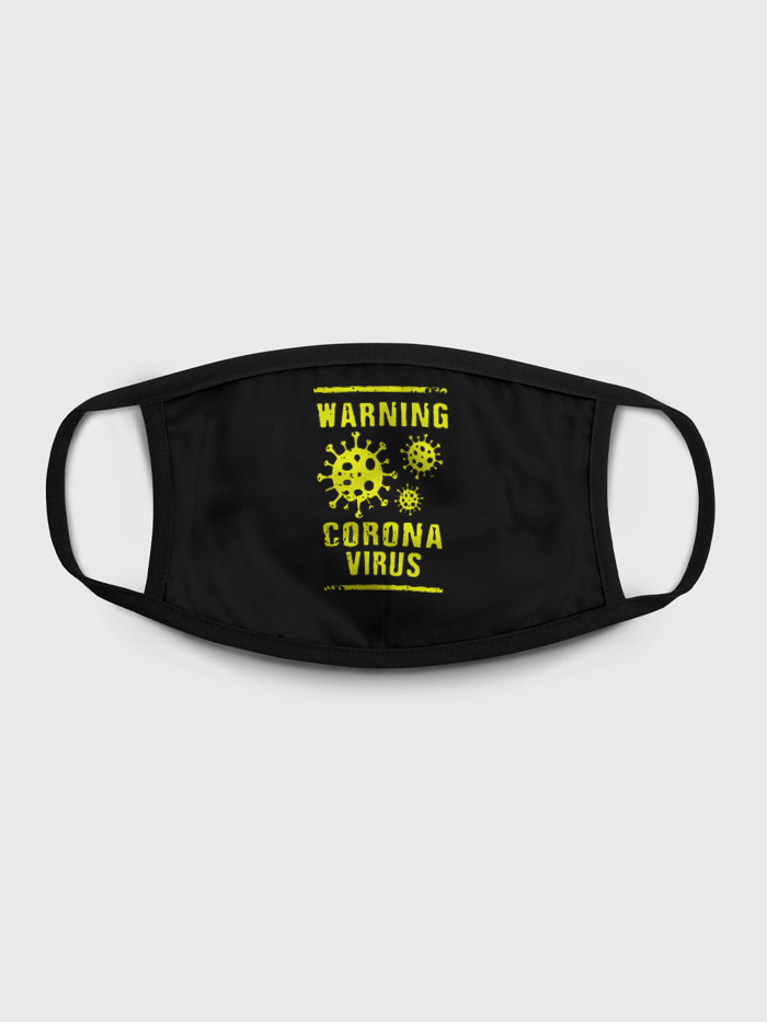 

Многоразовая маска унисекс Burnettie Warning Corona Virus, Разноцветный, Warning Corona Virus