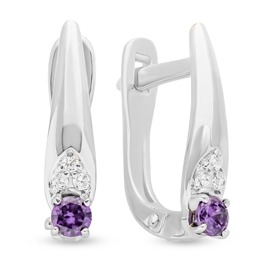 

Серьги из серебра с фианитом 585Gold 702009561, 702009561