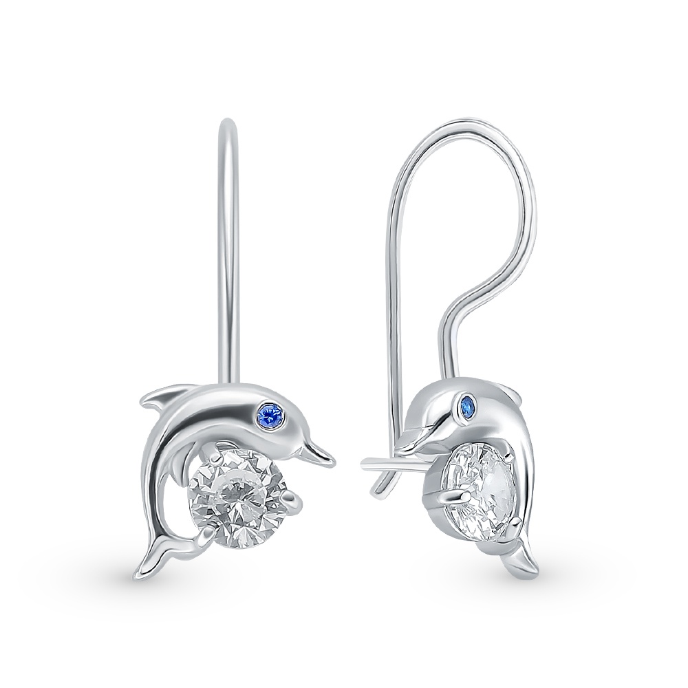 

Серьги из серебра с фианитом 585Gold 902000744, 902000744