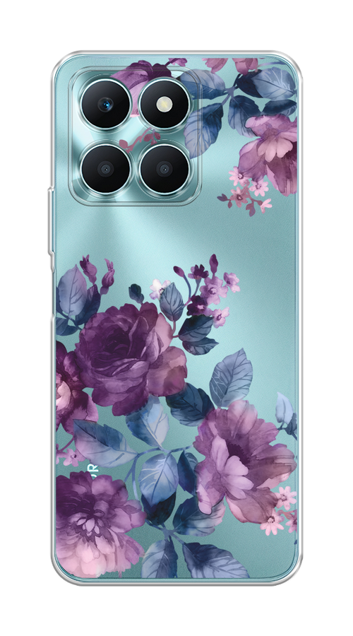 

Чехол на Honor X6A "Purple Blossoms", Синий;фиолетовый, 6122050-1