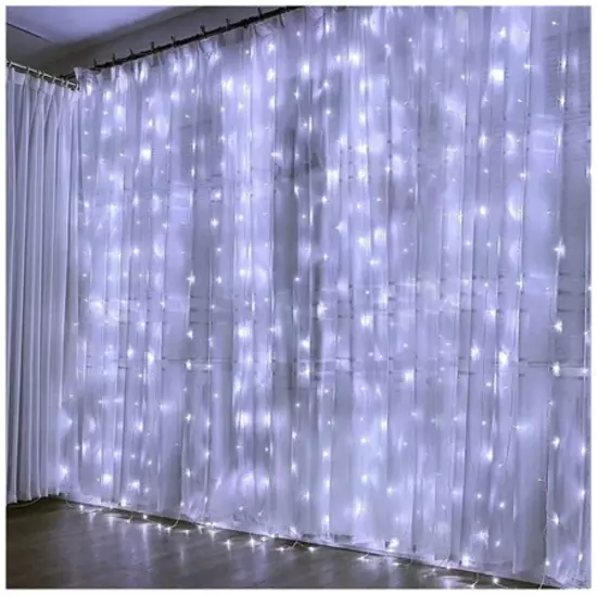 

Гирлянда-растяжка 600 LED 3х3 м, Белый, 3*3м 600 LED