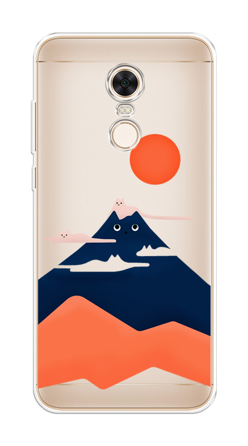 

Чехол на Xiaomi Redmi 5 Plus "Кот-гора", Черный;оранжевый, 33150-4