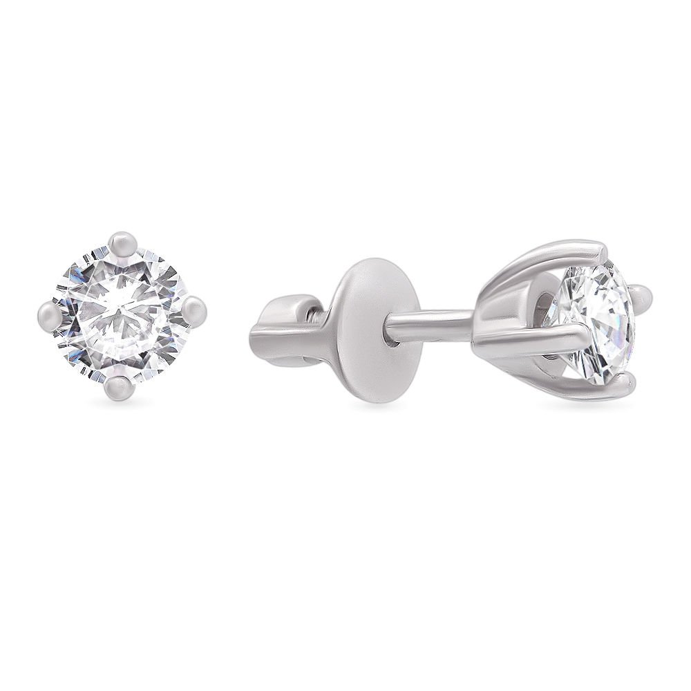 Серьги из серебра с фианитом 585Gold 902000005