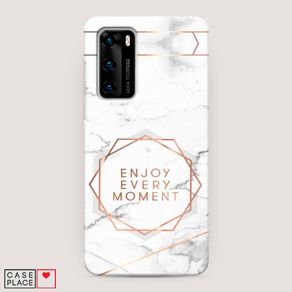 

Чехол Awog "Enjoy every moment мрамор" для Huawei P40