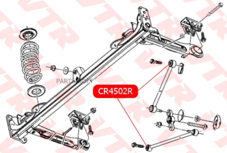 

Сайлентблок Рычага Задней Подвески 10Шт VTR CR4502R