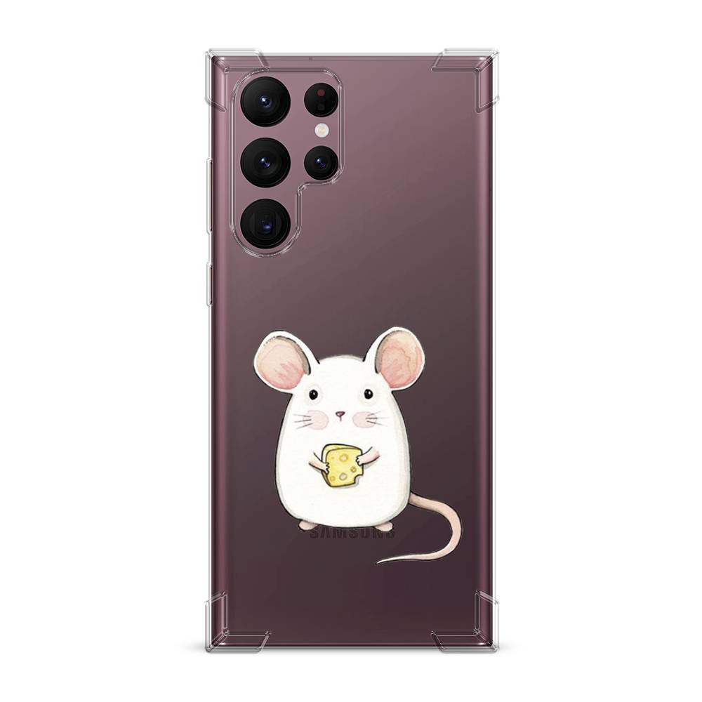 

Чехол Awog на Samsung Galaxy S22 Ultra / Самсунг S22 Ultra "Мышка", Белый;розовый;прозрачный, 2104051-1